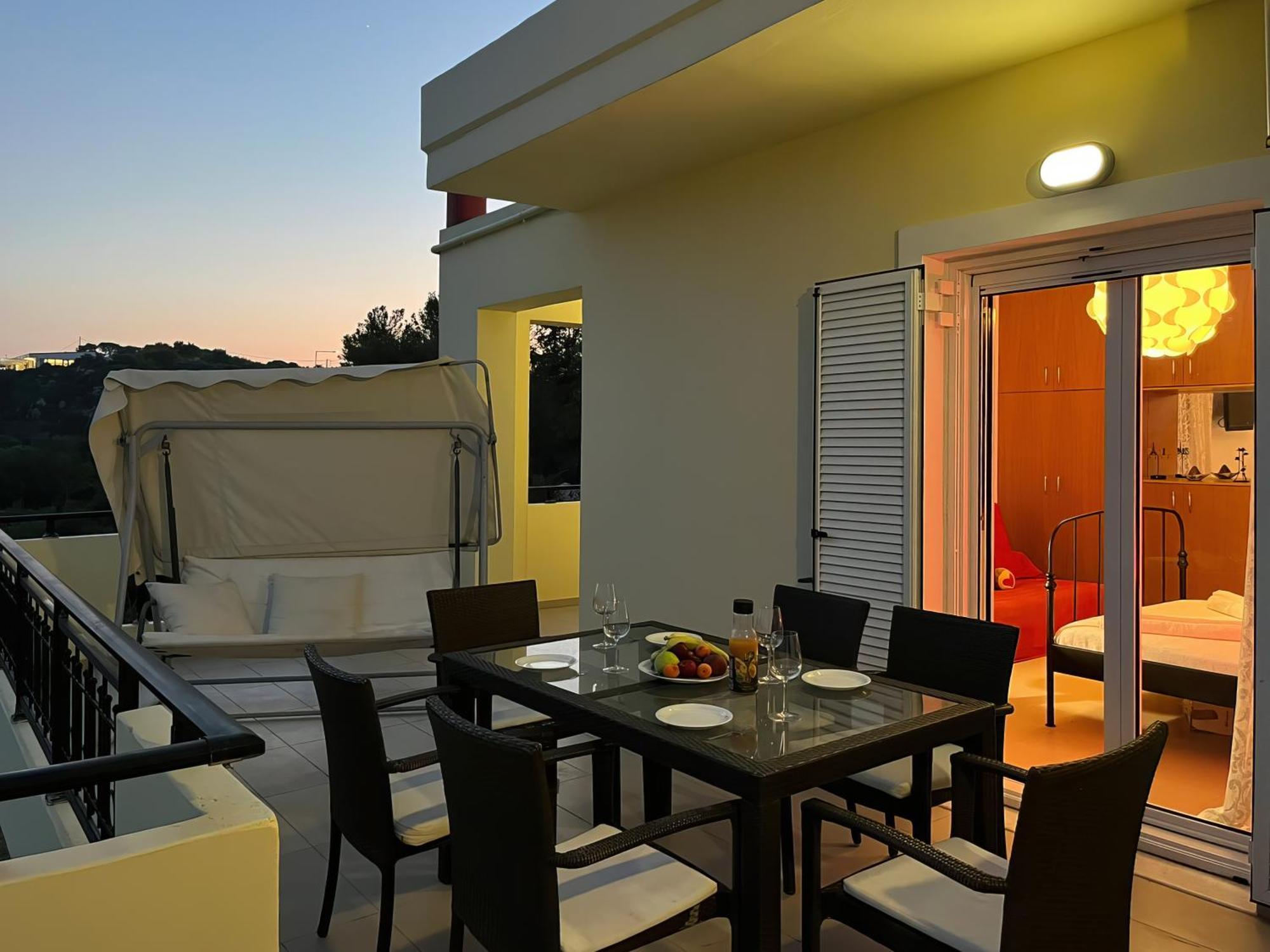 Souda Bay View With Private Pool Near Chania City מראה חיצוני תמונה
